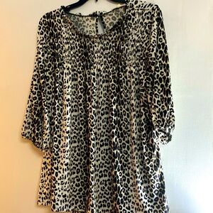 Animal print blouse